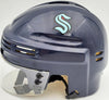 Riley Sheahan Autographed Seattle Kraken Blue Mini Helmet Fanatics Holo Stock #200880