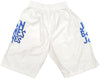 Jon Bones Jones Autographed White Boxing Trunks Beckett BAS QR Stock #200323