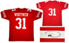 San Francisco 49ers Donte Whitner Autographed Red Jersey Beckett BAS QR Stock #200898