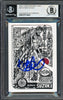 Ichiro Suzuki Autographed Topps Project 2020 JK5 Card #32 Seattle Mariners Auto Grade Gem Mint 10 Blue #1/1 Beckett BAS #13713421