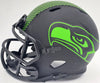 Tyler Lockett Autographed Seattle Seahawks Eclipse Black Speed Mini Helmet MCS Holo Stock #200481