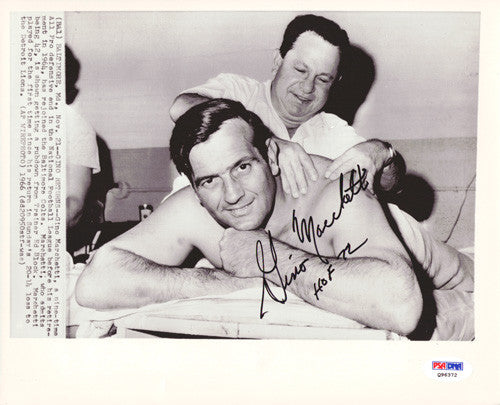 Gino Marchetti Autographed 8x10 Photo Baltimore Colts PSA/DNA #Q96372