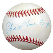 Chris Van Cuyk Autographed Official NL Baseball Brooklyn Dodgers PSA/DNA #Q36929