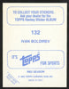 Ivan Boldirev Autographed 1983-84 Topps Sticker Card #132 Detroit Red Wings SKU #154079