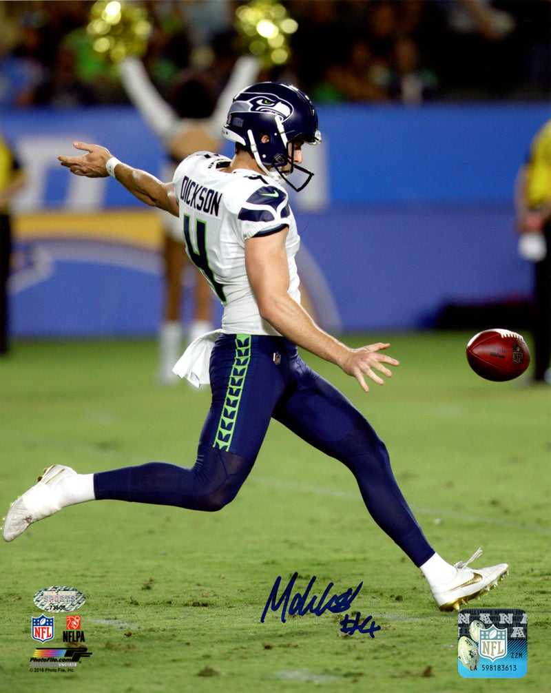 Michael Dickson Autographed 8x10 Photo Seattle Seahawks MCS Holo Stock #138027