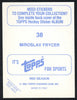 Miroslav Frycer Autographed 1983-84 Topps Sticker Card #38 Toronto Maple Leafs SKU #154097