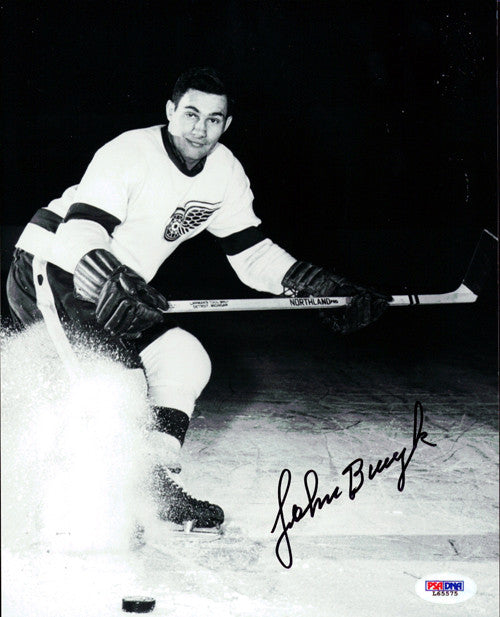 John Bucyk Autographed 8x10 Photo Boston Bruins PSA/DNA #L65575
