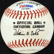 John Van Cuyk Autographed Official NL Baseball Brooklyn Dodgers PSA/DNA #F01881
