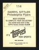 Darryl Sittler Autographed 1982-83 Topps Sticker Card #114 Philadelphia Flyers SKU #154111