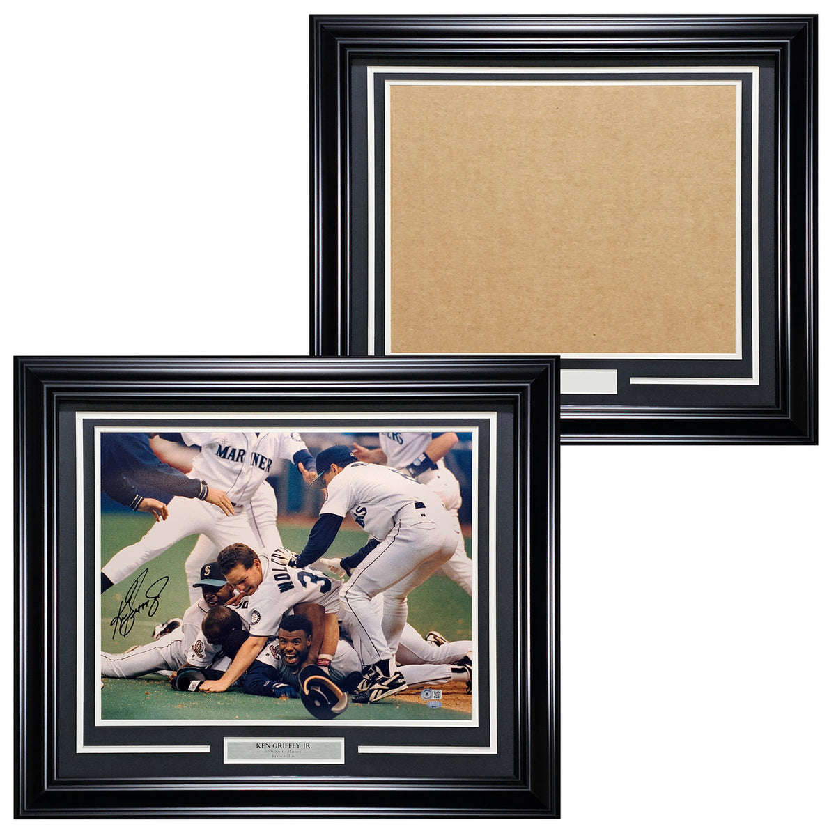 Black Horizontal 11x14 Photo Framing Kit With Nameplate Stock #258266