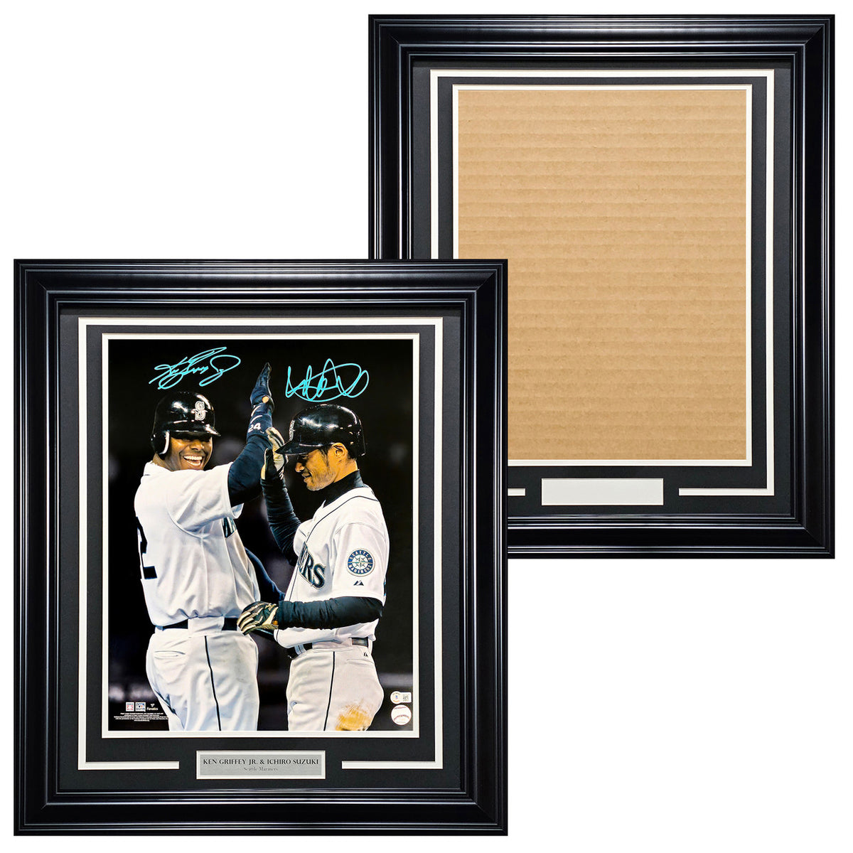 Black Vertical 11x17 Photo Framing Kit With Nameplate Stock #258265