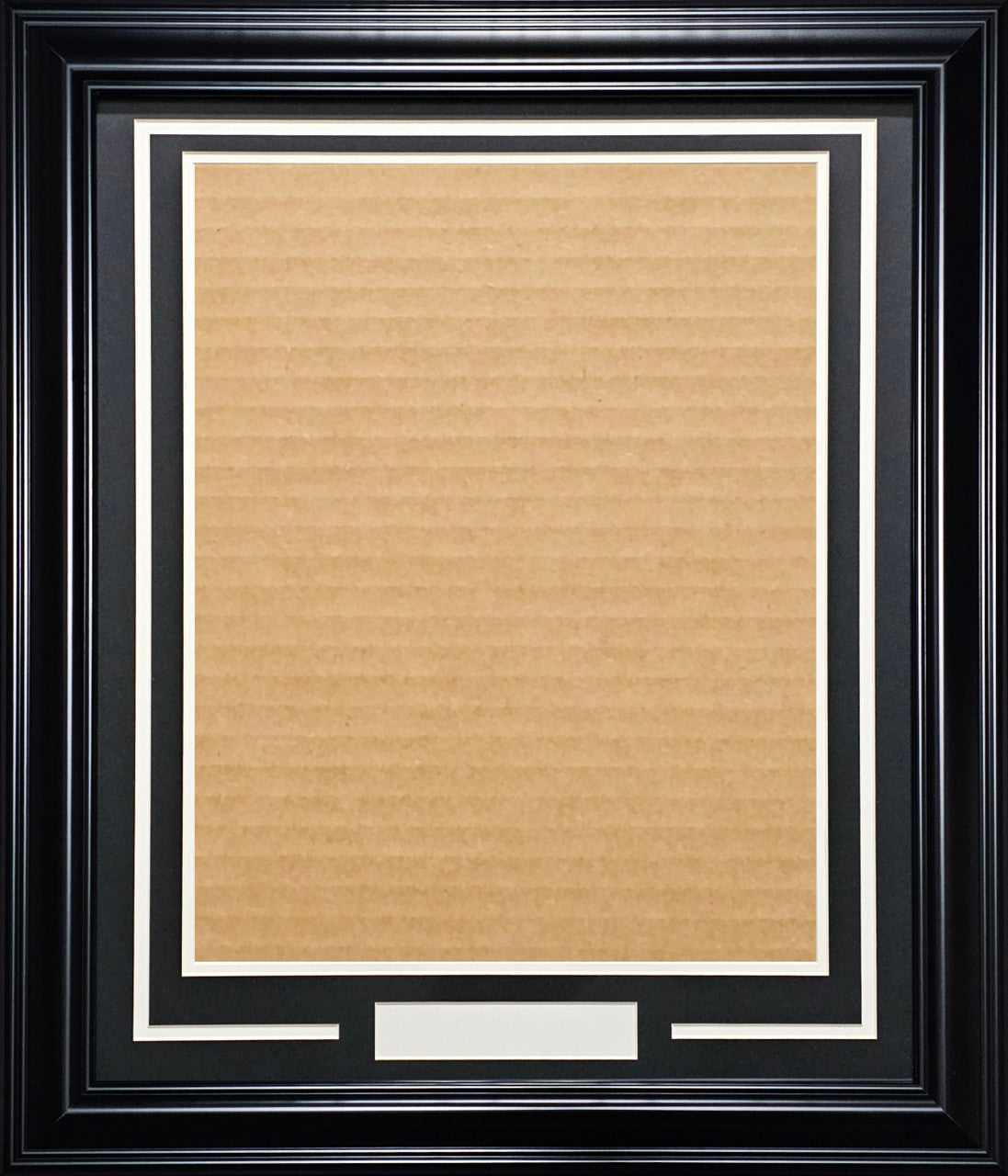 Black Vertical 16x20 Photo Framing Kit With Nameplate Stock #214108