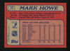 Mark Howe Autographed 1985-86 Topps Card #35 Philadelphia Flyers SKU #154133