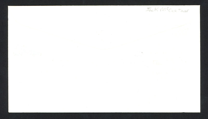 Jack McCartan Autographed First Day Cover 1960 Olympics Hockey Team USA SKU #159566