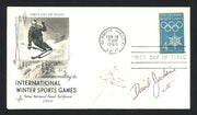 David Jenkins Autographed First Day Cover 1960 Olympics SKU #159570