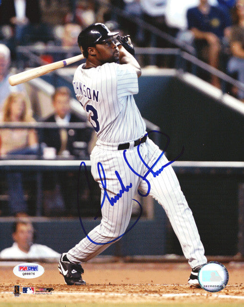 Charles Johnson Autographed 8x10 Photo Colorado Rockies PSA/DNA #Q88876