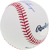 Nolan Ryan Autographed Official MLB Baseball Texas Rangers "69 WS Champs" Beckett BAS Stock #201277