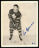 Vic Lynn Autographed 1945-54 Quaker Oats 8x10 Photo Toronto Maple Leafs Beckett BAS #Y92503