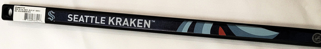 Jordan Eberle Autographed Black Inglasco 24" Mini Stick Seattle Kraken Fanatics Holo #B296097