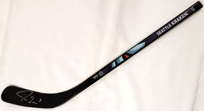 Jordan Eberle Autographed Black Inglasco 24" Mini Stick Seattle Kraken Fanatics Holo #B296098