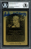 Willie McCovey Autographed 1986 Metallic HOF Plaque Card San Francisco Giants Beckett BAS #12516331