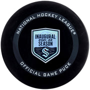 Seattle Kraken Unsigned Official Inaugural Season NHL Logo Hockey Puck Stock #201662