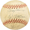 1950-1960's Minor League Players Autographed League Baseball With 19 Signatures Incl. Fred Hutchinson Beckett BAS #AA00352
