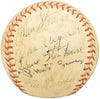 1950-1960's Minor League Players Autographed League Baseball With 19 Signatures Incl. Fred Hutchinson Beckett BAS #AA00352