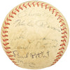 1950-1960's Minor League Players Autographed League Baseball With 19 Signatures Incl. Fred Hutchinson Beckett BAS #AA00352
