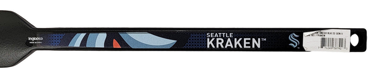 Seattle Kraken Unsigned Black Inglasco Gen II 22" Mini Goalie Stick Stock #201905