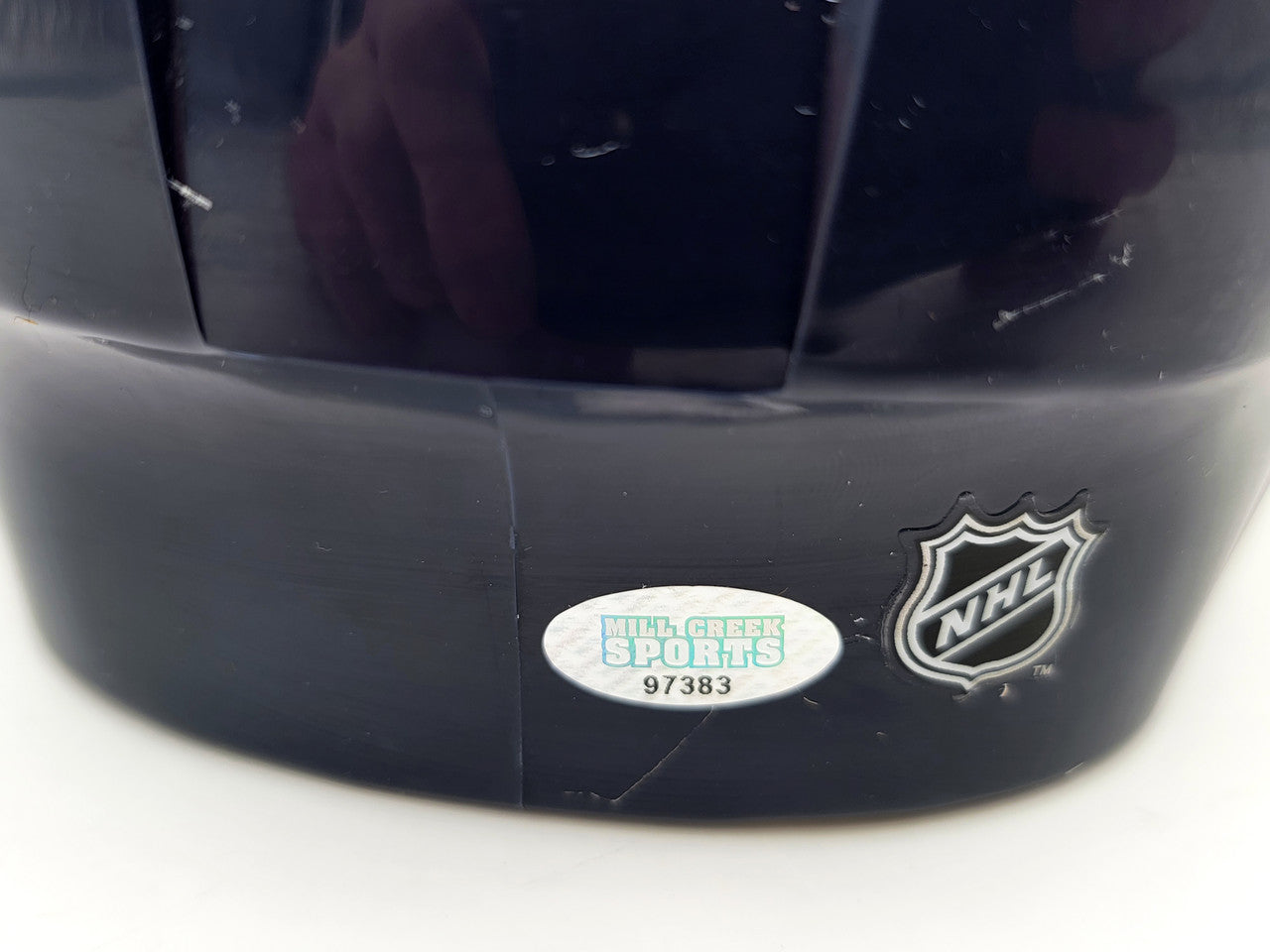 Adam Larsson Autographed Seattle Kraken Blue Mini Helmet MCS Holo #97383