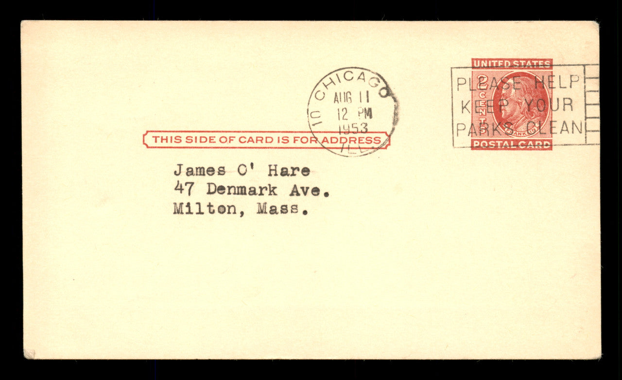 Joe Garagiola Autographed 3.25x5.5 Government Postcard St. Louis Cardinals SKU #201386