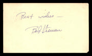 Bob Nieman Autographed 3.25x5.5 Government Postcard Detroit Tigers "Best Wishes" SKU #201391