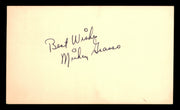 Mickey Grasso Autographed 3.25x5.5 Government Postcard Cleveland Indians "Best Wishes" SKU #201408