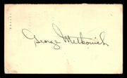George Metkovich Autographed 3.25x5.5 Government Postcard Boston Red Sox SKU #201422
