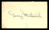 George Metkovich Autographed 3.25x5.5 Government Postcard Boston Red Sox SKU #201422