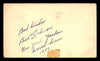 Bill Johnson Autographed 3.25x5.5 Government Postcard New York Yankees "World Series 1950 Best Wishes" SKU #201431