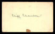 Cliff Chambers Autographed 3.25x5.5 Government Postcard Chicago Cubs SKU #201465