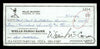 Willie McCovey Autographed 2.75x6 Check San Francisco Giants 1216 SKU #201475