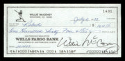 Willie McCovey Autographed 2.75x6 Check San Francisco Giants 1431 SKU #201492