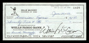 Willie McCovey Autographed 2.75x6 Check San Francisco Giants 1425 SKU #201496