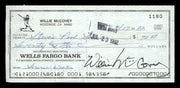 Willie McCovey Autographed 2.75x6 Check San Francisco Giants 1180 SKU #201504