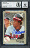Rod Carew Autographed 1983 Fleer Card #81 California Angels Auto Grade 10 Beckett BAS Stock #186062