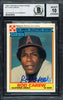 Rod Carew Autographed 1984 Topps Ralston Purina Card #17 California Angels Auto Grade 10 Beckett BAS #12510575