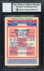 Rod Carew Autographed 1984 Topps Ralston Purina Card #17 California Angels Auto Grade 10 Beckett BAS #12510577