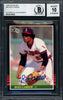 Rod Carew Autographed 1985 Donruss Card #85 California Angels Auto Grade 10 Beckett BAS Stock #186095