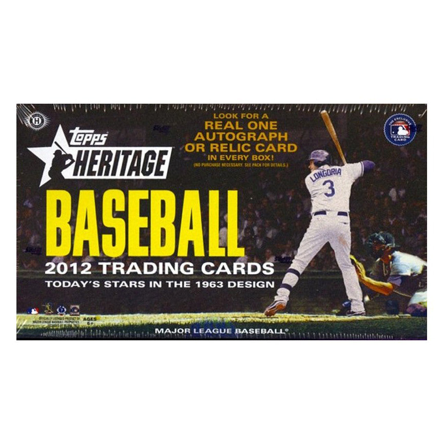 2012 Topps Heritage Baseball Hobby Box