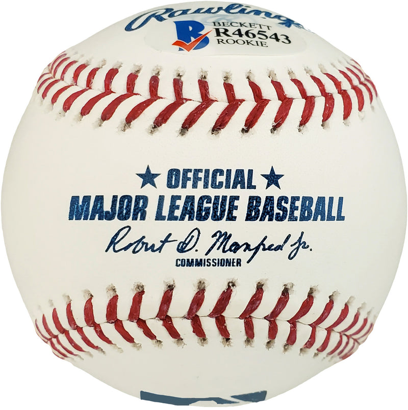 Ed Howard Autographed Official MLB Baseball Chicago Cubs Beckett BAS Stock #179018
