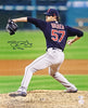 Shane Bieber Autographed 16x20 Photo Cleveland Indians "Go Tribe" Beckett BAS Stock #185902