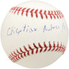 Cristian Pache Autographed Official MLB Baseball Oakland A's Full Name BAS Stock #186807